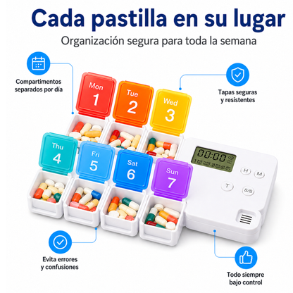 Pastillero Semanal Inteligente con Alarma