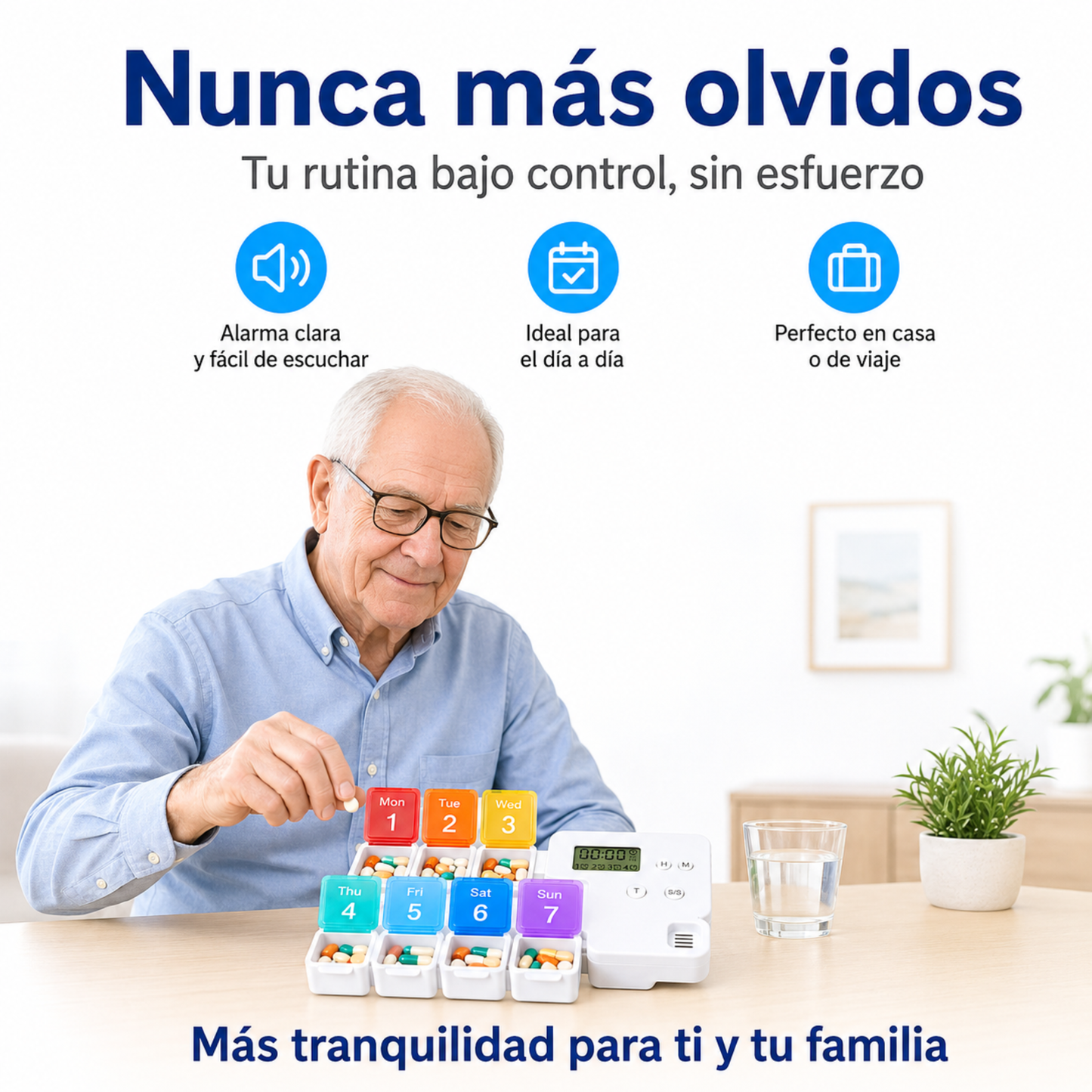 Pastillero Semanal Inteligente con Alarma